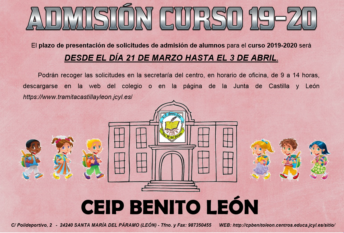 Cartel Matrícula 19-20 Cartel Matrícula 19-20