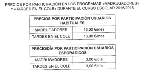 Precio Madrugadores Precio Madrugadores